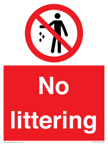 No littering